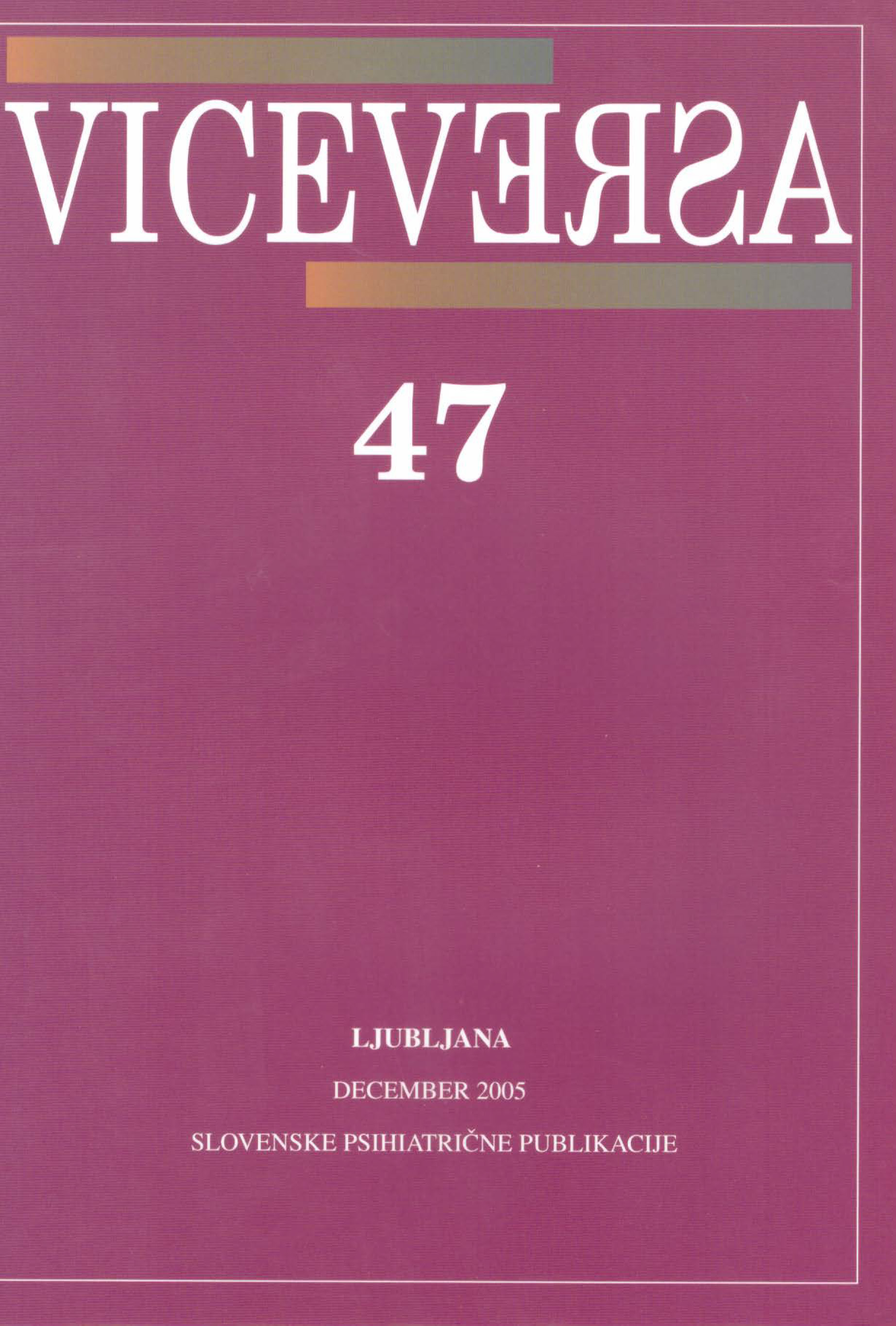 					Poglej Letn. 14 Št. 47 (2005): VICEVERSA
				